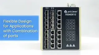 AVCOMM 7024GX12 - - The perfect fusion of convenience and security#ethernetswitch #networkengineer