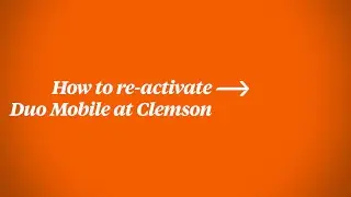 How to Re-activate Duo Mobile and Set Push Notifications at Clemson #Shorts