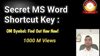Secret MS Word Shortcut Key for OM Symbol: Find Out How Now!