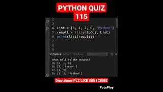 PYTHON QUIZ 115 