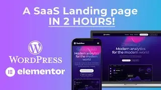 Elementor Wordpress Tutorial: SaaS Landing Page - A Beginner's Guide 2024