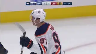 Connor McDavid feeds Patrick Maroon with filthy pass