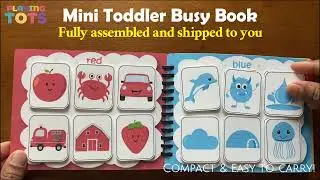 Colors Sorting, Mini Toddler Busy Book VOL4, Preschool Learning, Pre-k