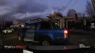 Быдло на дороге,странный манёвр,устроил дтп и сбежал #13