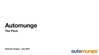 Automunge: The Pitch