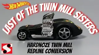 Custom Hot Wheels Hardnoze Twin Mill Redline Conversion