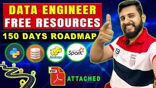 FASTEST ROADMAP TO BECOME DATA ENGINEER IN 150 DAYS🔥| FREE RESOURCES🚀BECOME DATA ENGINEER FOR FREE