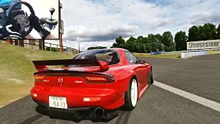 DRIFTING Mazda RX7 | Assetto Corsa ( Steering Wheel ) Gameplay