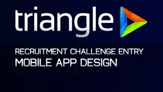 Triangle Recruitment Challenge Entry | Mobile Application Concept Design | Speed Art by 10PinDesigns