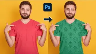 How to apply Pattern to Clothes in Photoshop | Photoshop tutorials