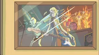 Rick Sanchez plays bass. Rick & Morty S2E5.