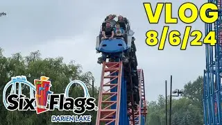 Checking out Six Flags Darien Lake in 2024! | Vlog 8/6/24