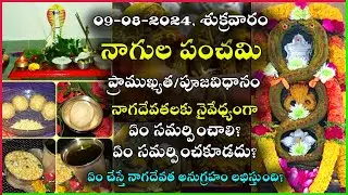 Nagula Panchami Pooja Vidhanam In Telugu | Nag Panchami Pooja | Nagula Panchami Eppudu 2024 date