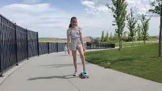 Как я научилась кататься на Пенни борд (Penny board).