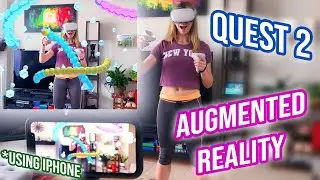 Augmented Reality using Oculus Quest 2 and iPhone!