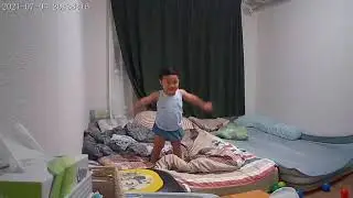 1 year old having fun dancing to BTS Butter