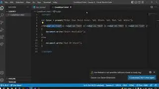 If Else, If Else If In JavaScript | JavaScript