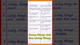 Living things and non living things l 5 lines on living things and non living things l class 3