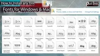 How to Install any free fonts for Windows and Mac