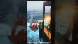 Bad Weather at ⛵ sea #ship #marine glance #shorts