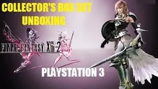 FINAL FANTASY XIII-2 Limted collector's box set unboxing for Playstation 3 + XIII bonus exclusive