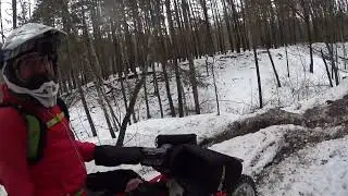 Эндуро покатушки. Горелый лес. Курск.
