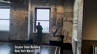 The Observatory floor of Empire State Building | 360 View of New York | Stephen Wiltshire