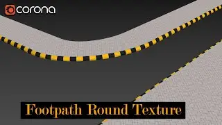 How to Make Footpath Round Texture In 3ds Max 2020 | Corona Render | Tutorial
