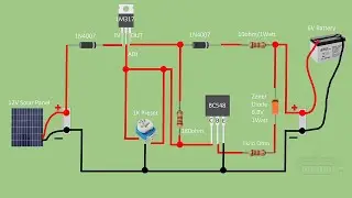 Make Solar Charge Controller at Home Circuit Diagram