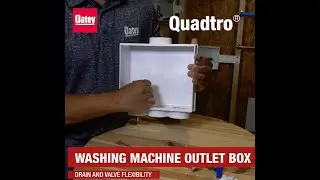 Washing Machine Box with Drain and Valve Flexibility