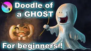 Doodle of a GHOST with comments  #doodleart  #drawingtutorial  #howtodraw