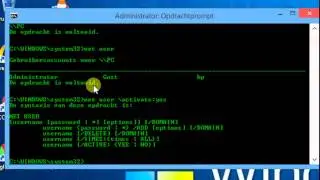 Wachtwoorden veranderen en andere opdrachten uitvoeren met OPDRACHTPROMPT (cmd)