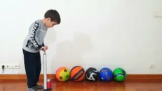 Berat ile Birlikte Topları Depodan Çıkartıp Şişirdik