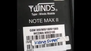 Bypass FRP Winds Mobile Note II tanpa Box Flash