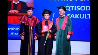 Rektor Baxodir Mirzayev navbatdagi Iqtisodiyot fakulteti bitiruvchilariga diplomlarni topshirdilar