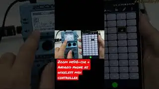 Zoom MS-70 CDR + Android Phone as MIDI Controller (via M-Vave MS-1 Wireless Transmitter)