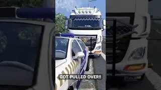 Getting pulled over by a sus cop 🚚🚓👮‍♂️ #ets2 #eurotrucksimulator2