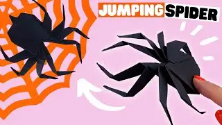 How to make origami SPIDER [origami Halloween]