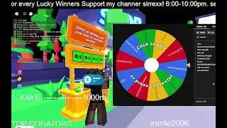 Another Raffle (Spin on Wheel) tonight 7pm, 50 rb again for the lucky winner.