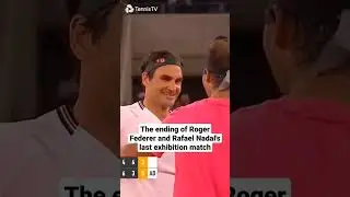The ending of Roger Federer and Rafael Nadal's last exhibition match
