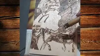 Iron Man   Pyrography