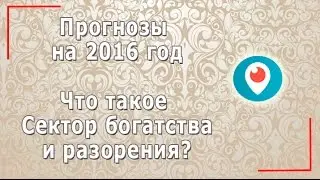 Прогнозы на 2016 год.  Что такое Сектор богатства и разорения?