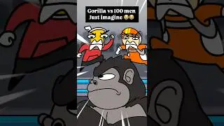 1 gorilla vs 100 men