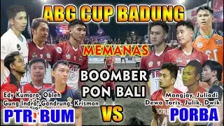 ADU SPIKE KERAS BOOMBER PON BALI 2024 di ABG CUP BADUNG || PUTRA BUM VS PORBA || EDY KETEMU JULIADI