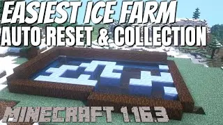 Minecraft | The Easiest Ice Farm in Minecraft | Minecraft 1.16.3 Survival (Automatic Collection)