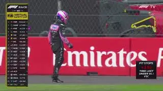 Fernando Alonso shows his frustration after DNF Mexico City GP #f1 #formula1 #shorts