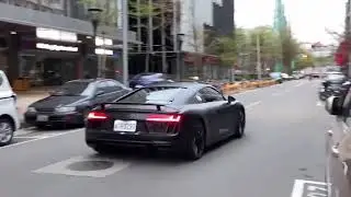 look at the car color #fyp #supercar #audir8 #carhub #spotlightpublicity #bumperdelete