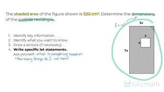 Linear Equations Word Problems - Geometry Problems (2 Examples) | Linear Equations | Lulumath