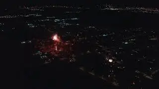 New Year's fireworks over the village of Ravno Pole / Новогодишна заря над село Равно Поле