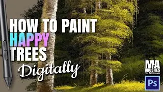 How to paint Trees - Digital Painting Tutorial (MA-Brushes)